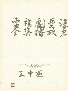 电视剧爱没有错全集播放免费