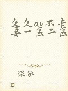 久久av不卡人妻一区二区三区