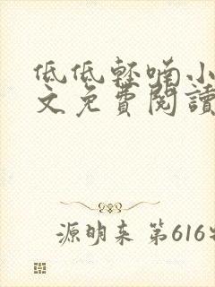 低低轻喃小说全文免费阅读笔趣阁