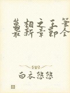 万相之王笔趣阁最新章节全文阅读封面