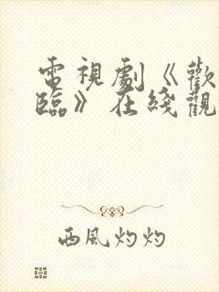 电视剧《欢迎光临》在线观看封面