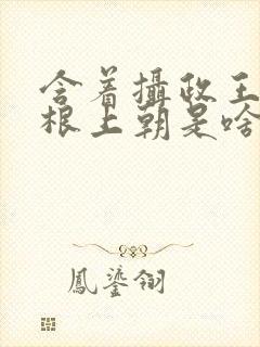 含着摄政王的紫根上朝是啥小说