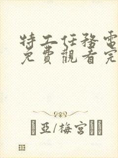 特工任务电视剧免费观看完整版高清封面