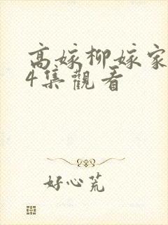 高嫁柳嫁家1到4集观看