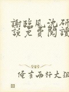 谢临风沈研卿小说免费阅读最新章节