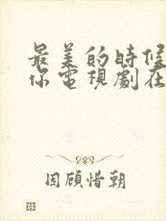 最美的时候遇见你电视剧在线观看