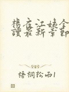 杨夜江姨全文阅读最新章节封面