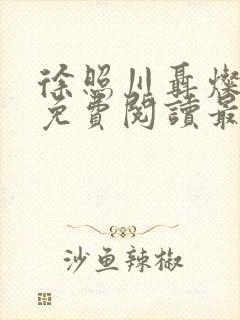 徐照川聂灿小说免费阅读最新