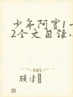 少年阿宾1一72全文目录小说