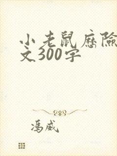 小老鼠历险记作文300字封面