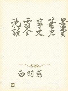 沈霜宁萧景渊小说全文免费阅读封面