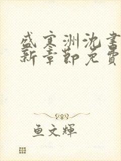 盛寒洲沈书棠最新章节免费阅读全文封面