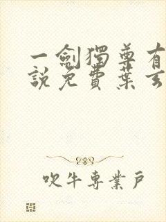 一剑独尊有声小说免费叶玄