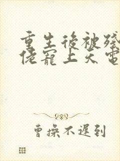 重生后被残疾大佬宠上天电子书阅读