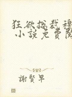 狂欲总裁穆非雪 小说免费阅读