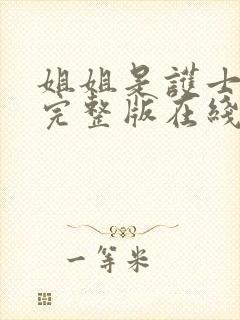 姐姐是护士高清完整版在线