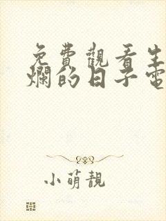 免费观看生逢灿烂的日子电视剧