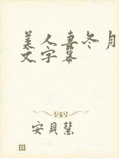 美人妻冬月枫中文字幕