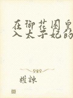在御花园皇上进入太子妃的小说