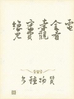 绝密孝金电视剧免费观看