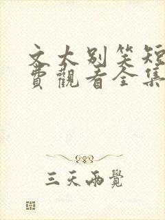 文太别笑短剧免费观看全集高清版封面