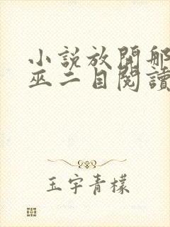 小说放开那个女巫二目阅读封面