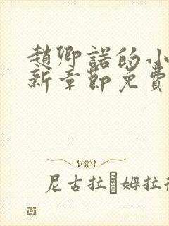 赵卿诺的小说最新章节免费阅读全文封面