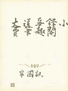 大道争锋小说免费笔趣阁