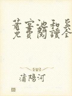 萧宴池和奚清梦免费阅读全文封面