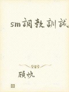 sm调教训诫文