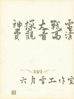 神探大战电影免费观看高清完整