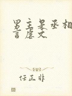 男主是丞相的古言虐文