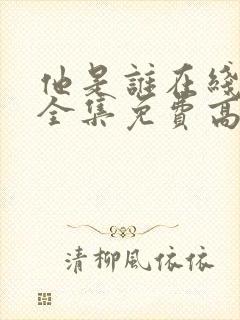 他是谁在线观看全集免费高清