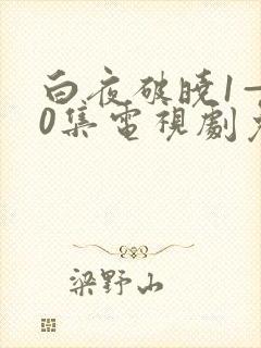 白夜破晓1—40集电视剧免费观看