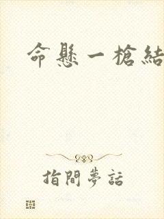 命悬一枪结局封面