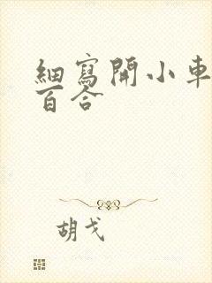 细写开小车车的百合