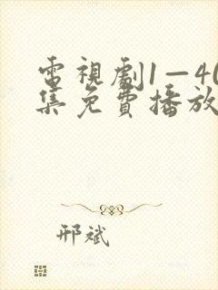 电视剧1—40集免费播放