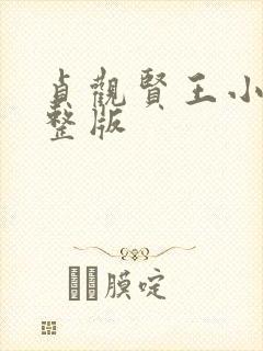 贞观贤王小说完整版