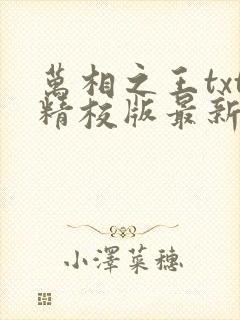 万相之王txt精校版最新章节封面