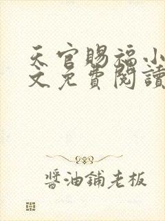 天官赐福小说全文免费阅读无删减