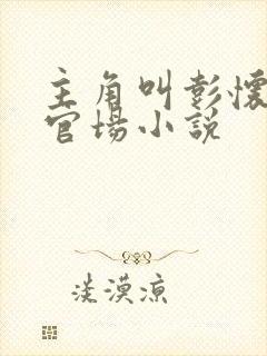 主角叫彭怀远的官场小说