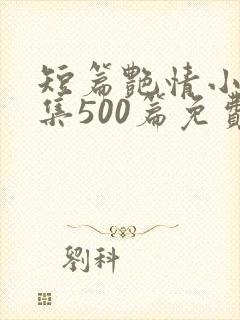 短篇艳情小说合集500篇免费封面