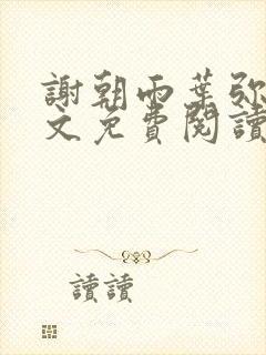 谢朝雨叶弥音全文免费阅读最新章节封面