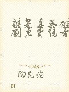 谁是真英雄电视剧免费观看封面