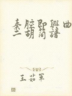 秦腔即兴曲g调二胡简谱