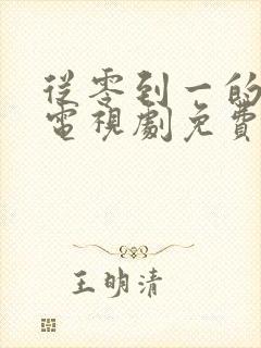 从零到一的爱情电视剧免费观看