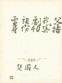 电视剧我父亲的身份40集播放