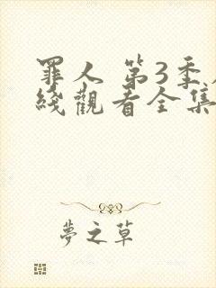 罪人 第3季在线观看全集免费播放