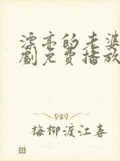 漂亮的老婆电视剧免费播放