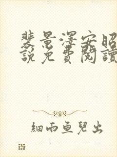 裴景泽安昭然小说免费阅读最新章节封面